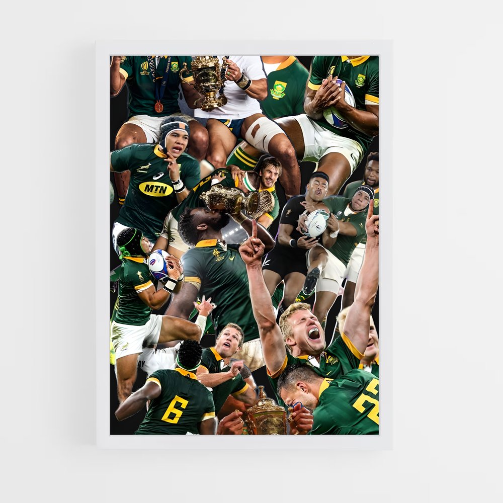 Poster La Fierté des Springboks – affiche Rugby (vue 3)